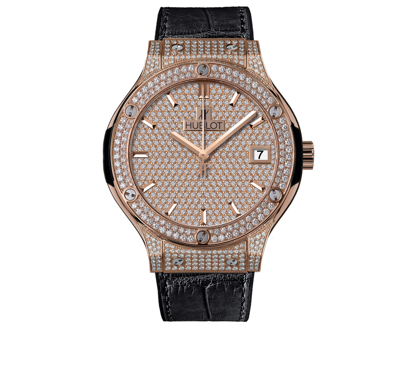 Часы King Gold Full Pave HUBLOT Classic Fusion 565.OX.9010.LR.1704 - фото 1 – Mercury