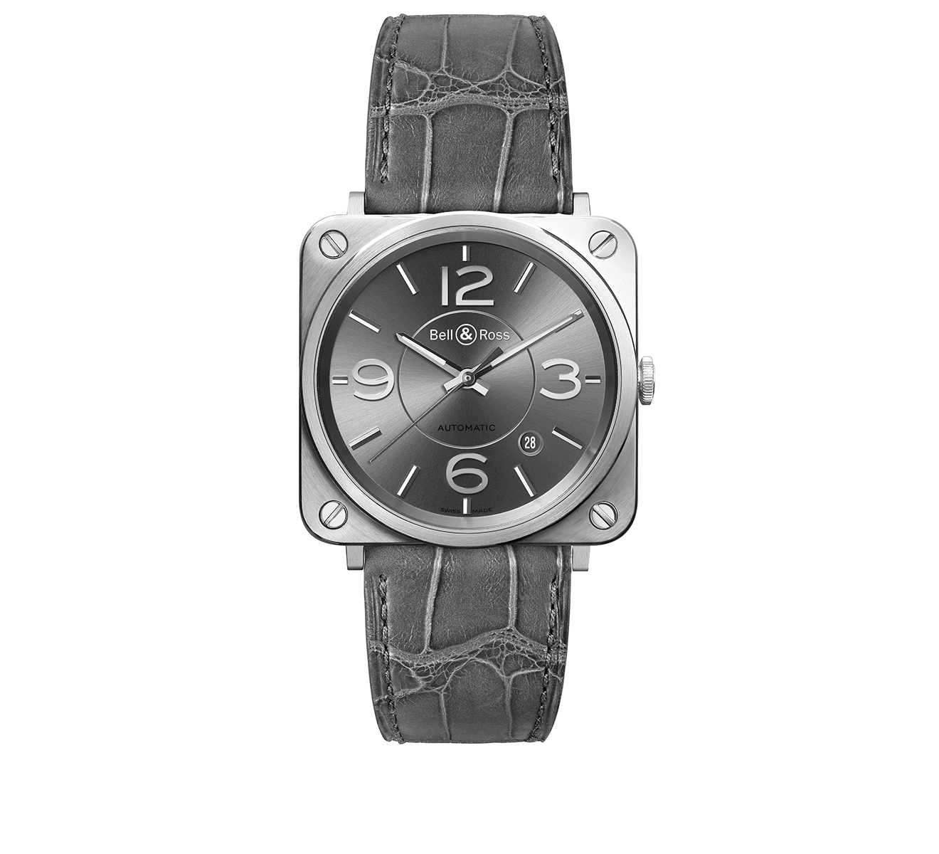 Часы Officer Ruthenium Bell&Ross BR S BRS92-RU-ST/SCR - фото 1 – Mercury