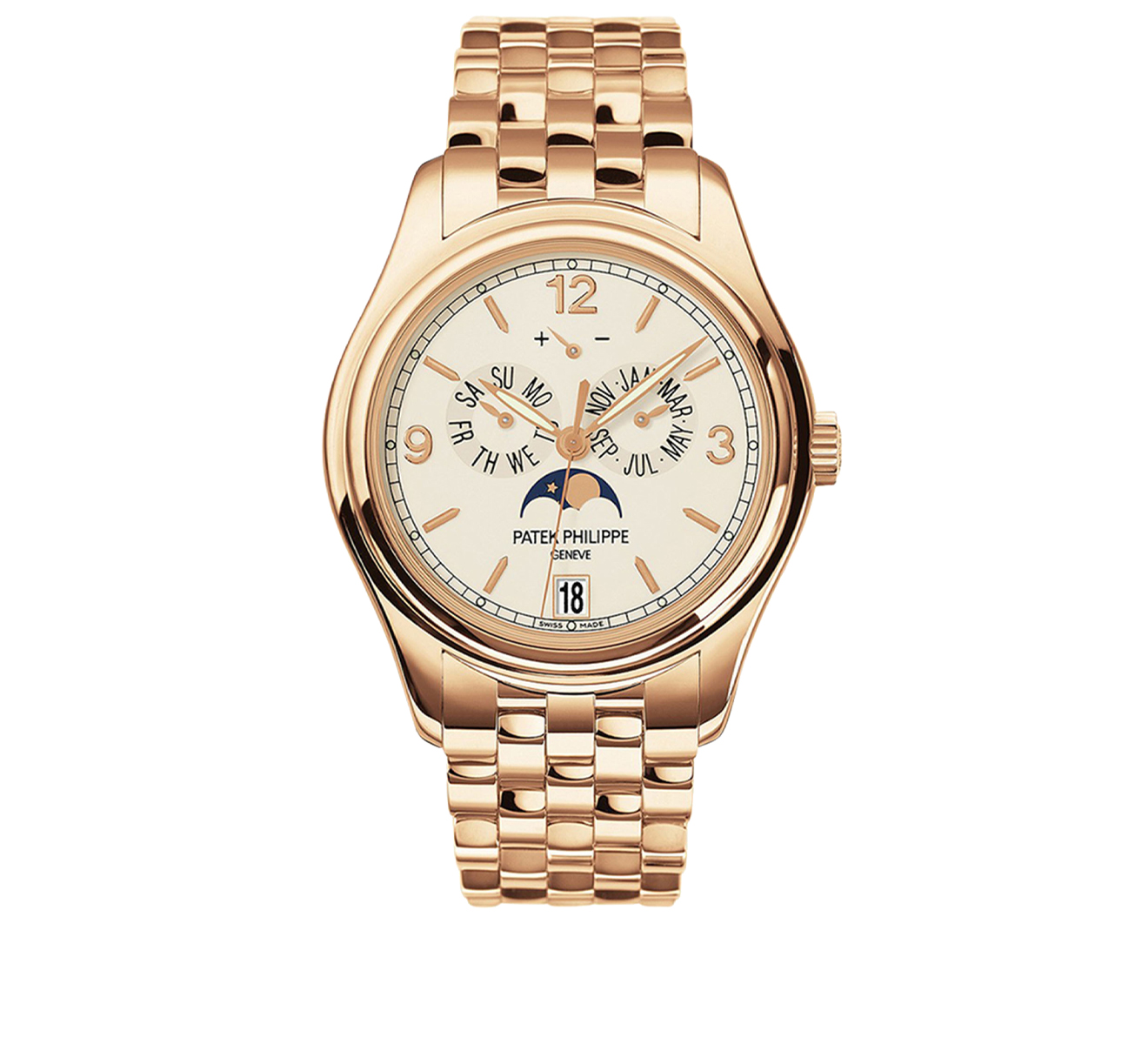 Часы Rose Gold Annual Calendar PATEK PHILIPPE Complications 5146/1 R-001 - фото 1 – Mercury