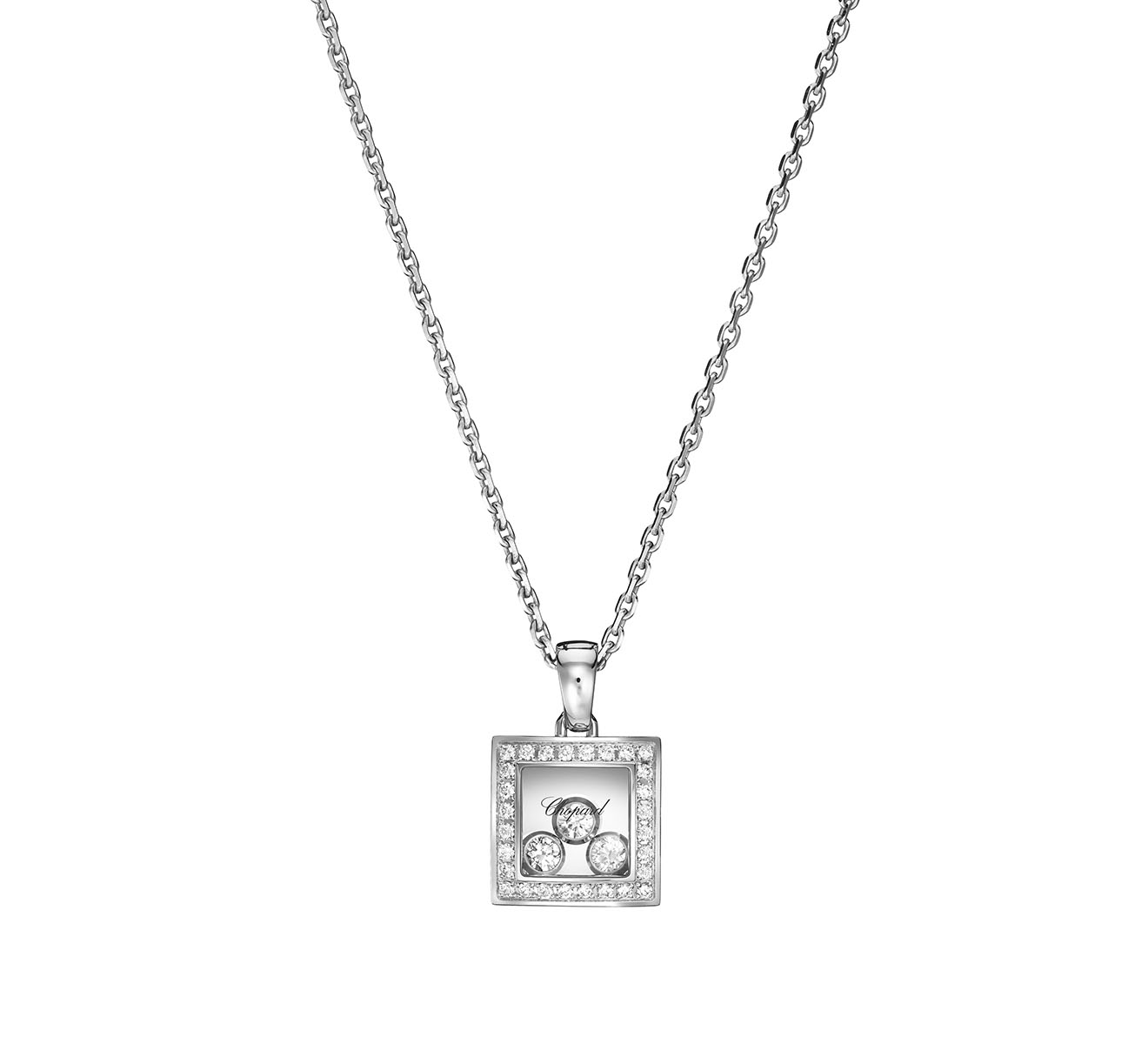 Кулон Happy Curves Chopard Happy Diamonds 799224-1003 - фото 1 – Mercury