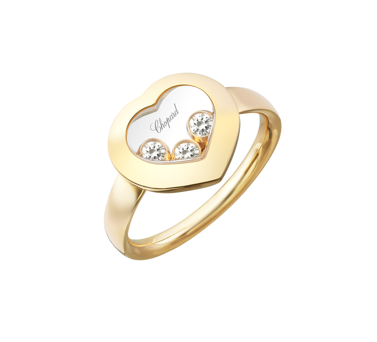 Кольцо Happy Curves Chopard Happy Diamonds 829203-0010 - фото 1 – Mercury