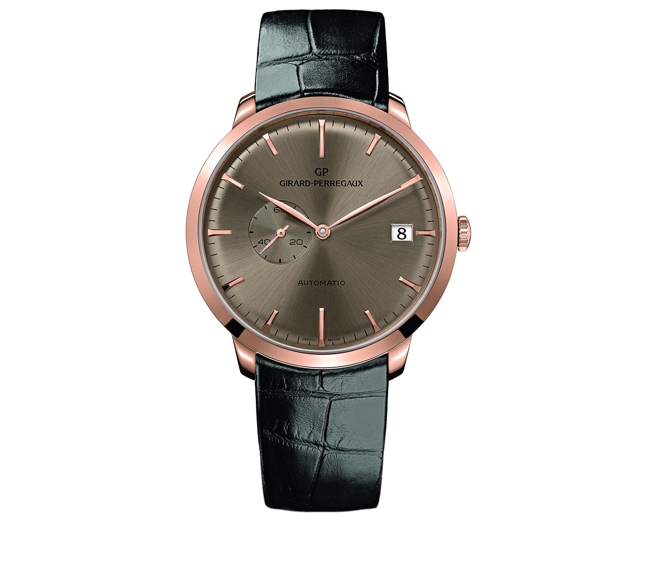 Часы Rose Gold Date Brown GIRARD-PERREGAUX 1966 49543-52-B31-BK6A - фото 1 – Mercury