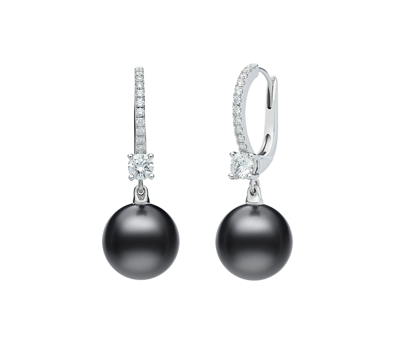 Серьги MIKIMOTO Classic MEA 10040 BDXW - фото 2 – Mercury