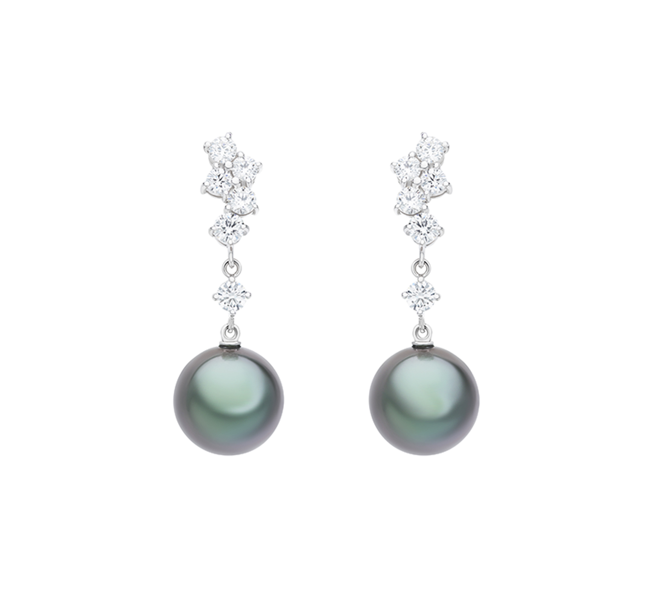 Серьги MIKIMOTO Classic MEH 10007 BDXW - фото 1 – Mercury