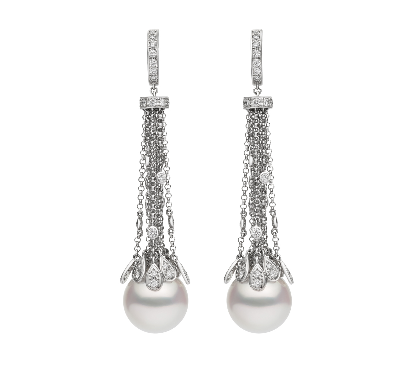 Серьги MIKIMOTO Classic MEQ 10010 NDXW - фото 1 – Mercury