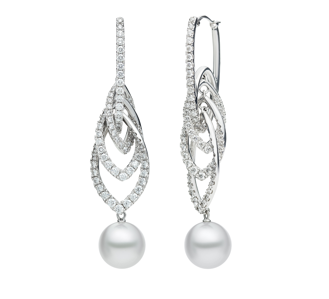 Серьги MIKIMOTO Classic MEQ 10011 NDXW - фото 2 – Mercury