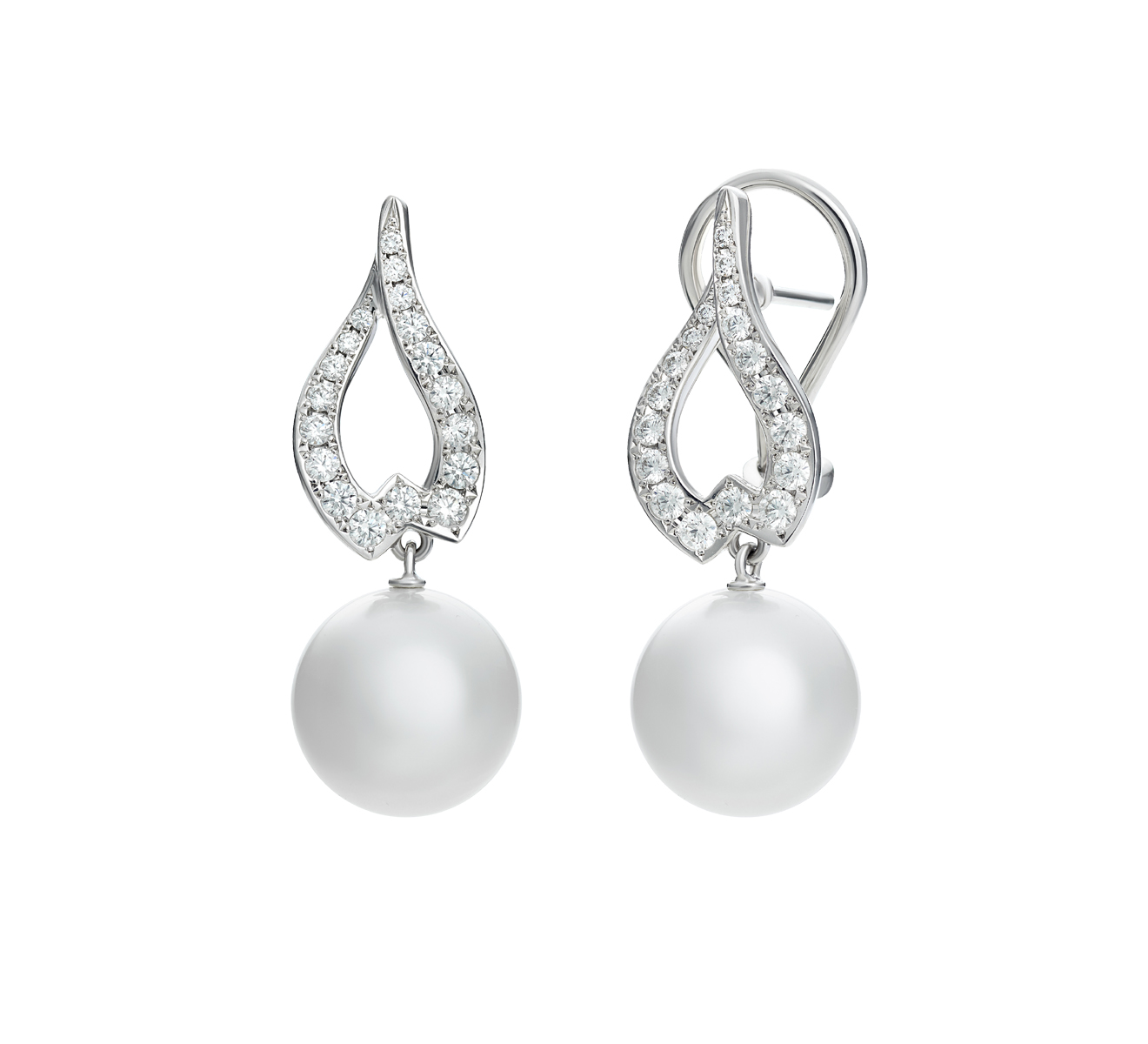 Серьги MIKIMOTO Classic MEQ 10014 NDXW - фото 2 – Mercury