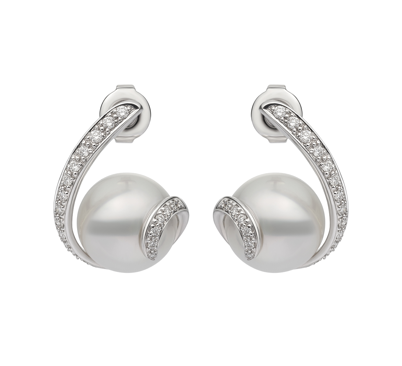 Серьги Рапсодия MIKIMOTO Classic MEH 10004 NDXW - фото 1 – Mercury