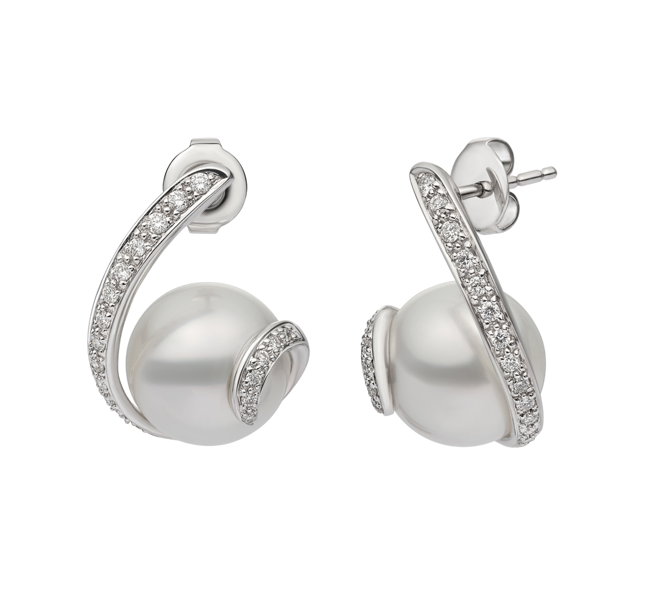 Серьги Рапсодия MIKIMOTO Classic MEH 10004 NDXW - фото 2 – Mercury