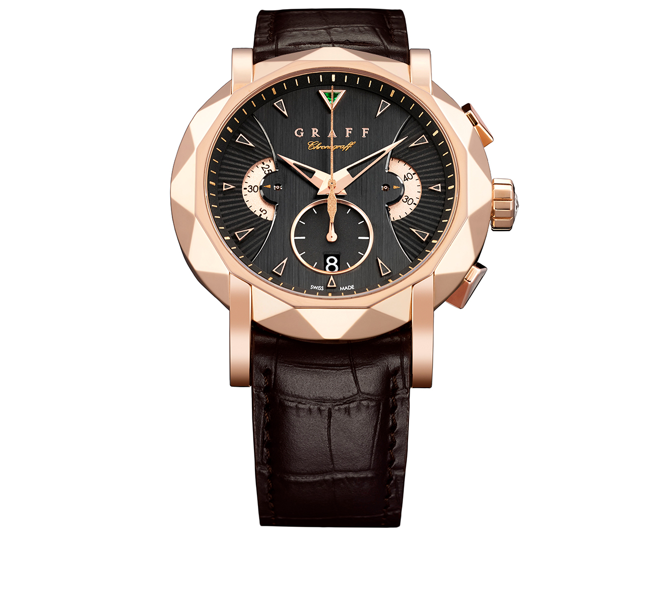 Часы Rose Gold Chronograph GRAFF ChronoGraff CG45PGB_NEW - фото 1 – Mercury