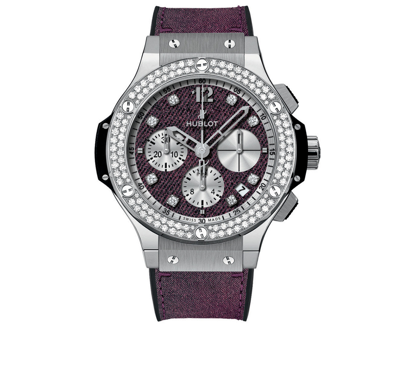 Часы Purple Jeans Diamonds HUBLOT Big Bang 341.SX.2790.NR.1104.JEANS14 - фото 1 – Mercury