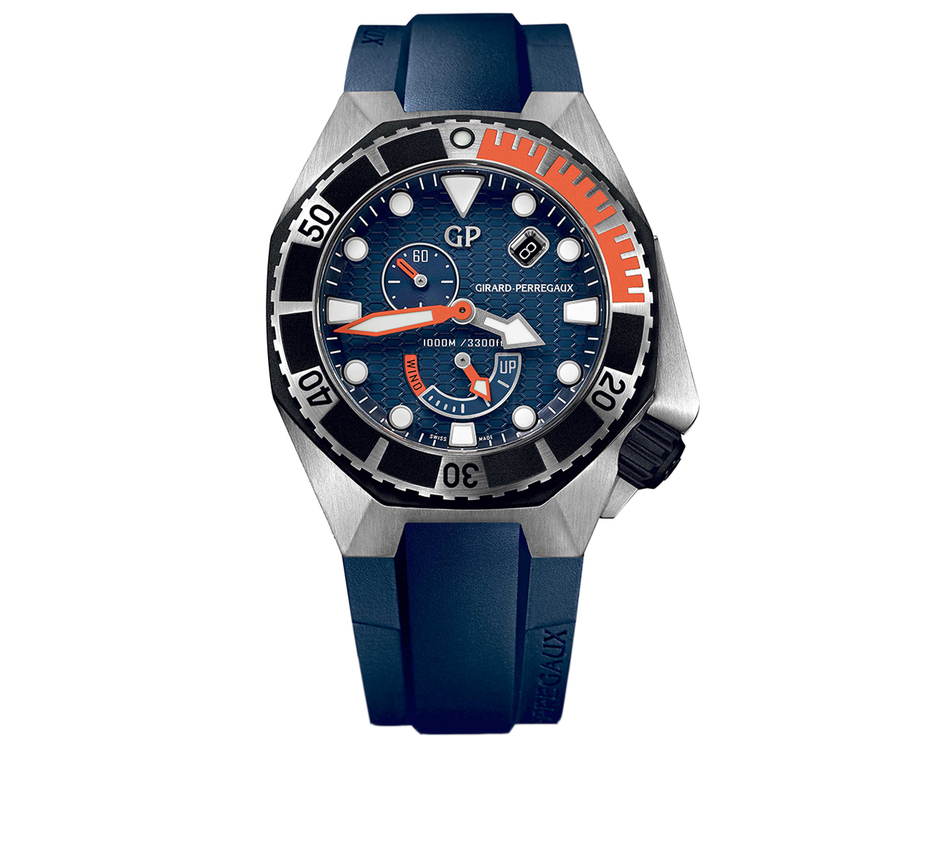 Часы Steel Blue GIRARD-PERREGAUX Sea Hawk 49960-19-431-FK4A - фото 1 – Mercury