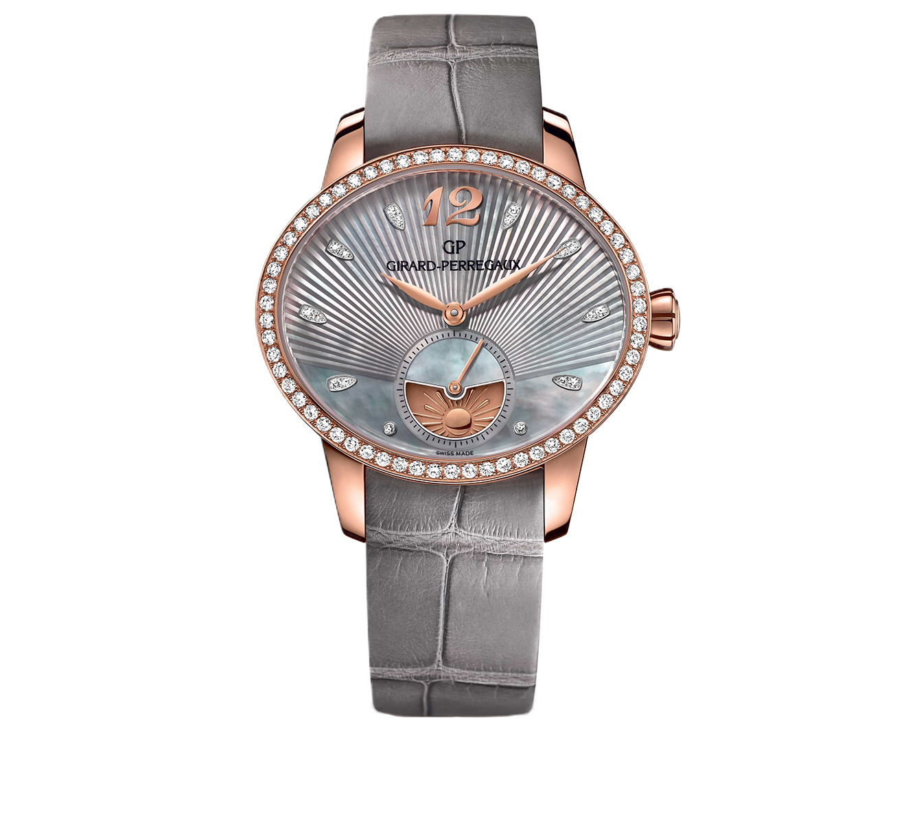 Часы Day and Night Rose Gold Grey GIRARD-PERREGAUX Cat's Eye 80488D52A251-CK2A - фото 1 – Mercury