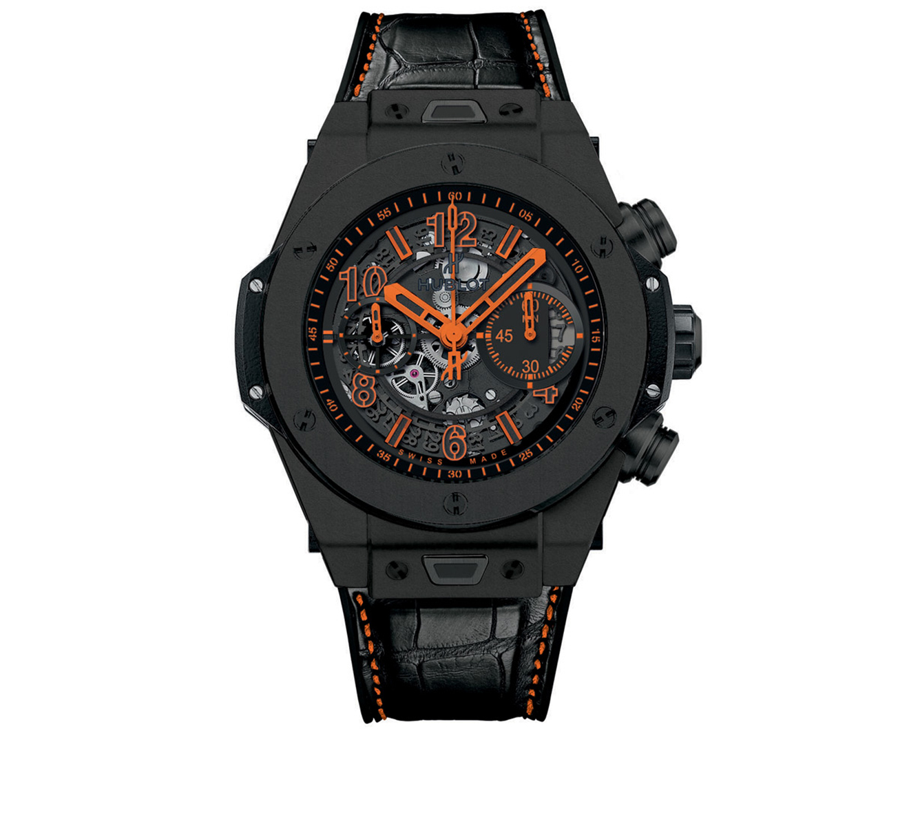 Часы Unico All Black Orange HUBLOT Big Bang 411.CI.1190.LR.ABO14 - фото 1 – Mercury