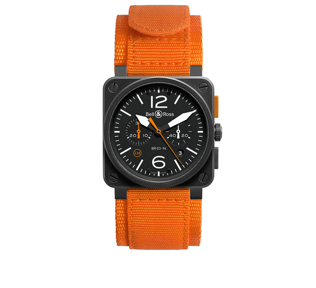 Часы Carbon Orange Bell&Ross BR 03 BR0394-O-CA - фото 1 – Mercury