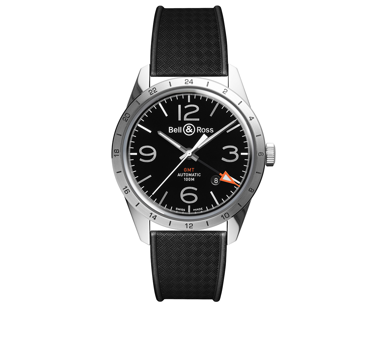 Часы GMT 24H Bell&Ross Vintage BRV123-BL-GMT/SRB - фото 1 – Mercury