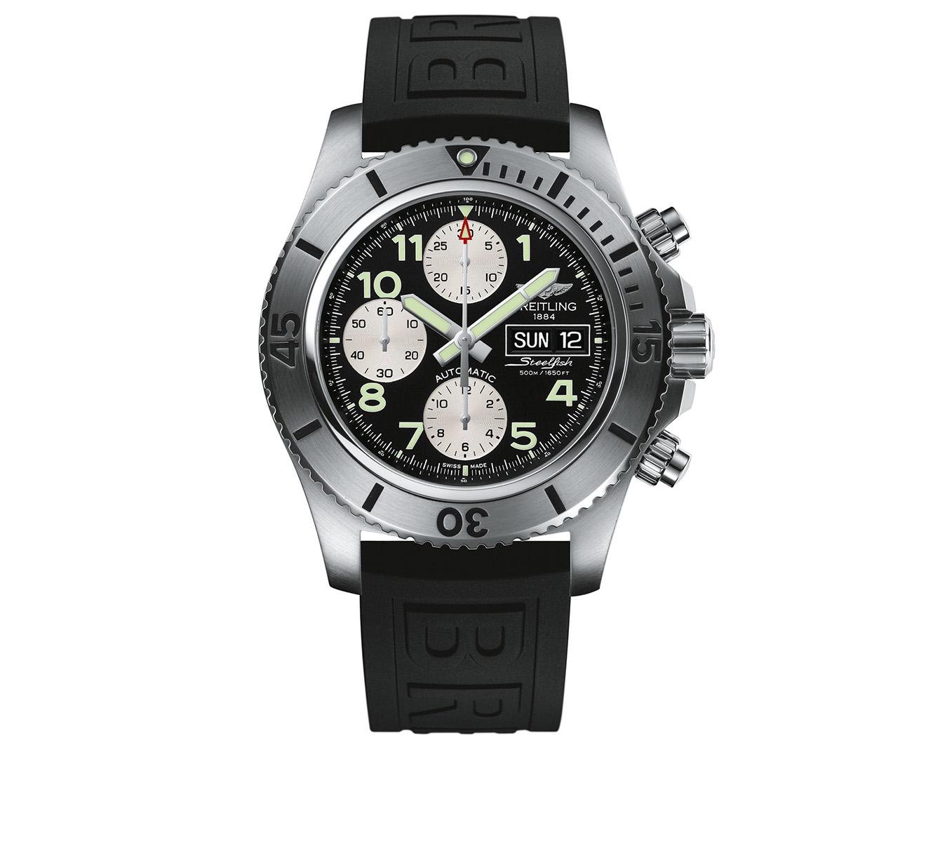 Часы Superocean Chronograph Steelfish Breitling Superocean A13341C3/BD19/153S - фото 1 – Mercury