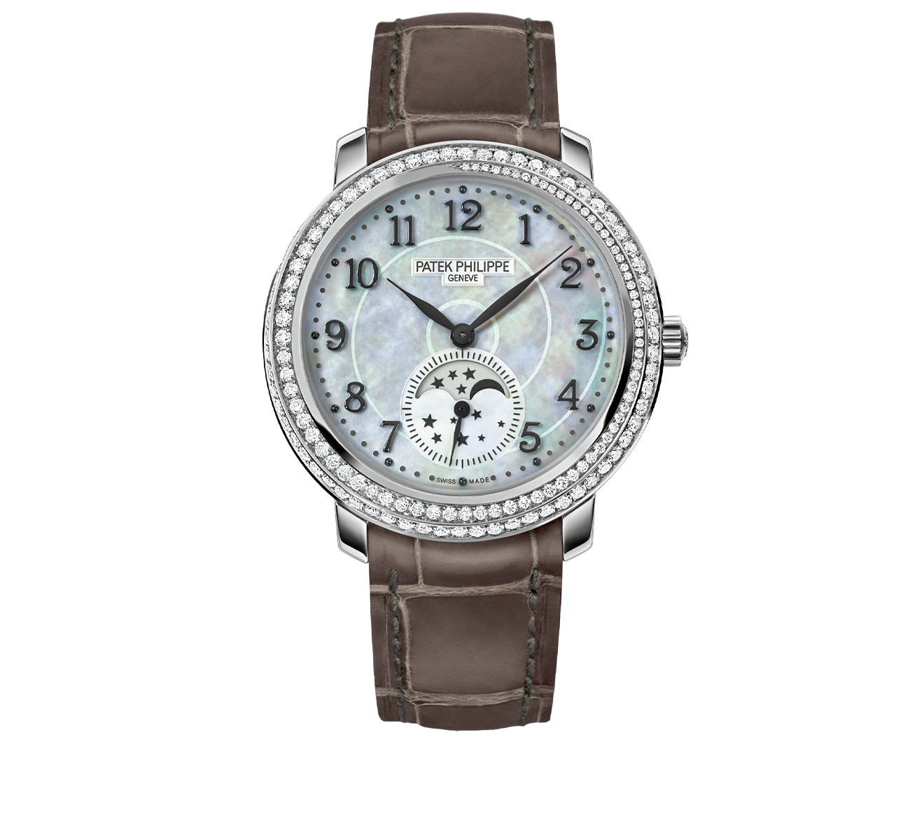 Часы Moon Phase White Gold PATEK PHILIPPE Complications 4968 G-010 - фото 1 – Mercury