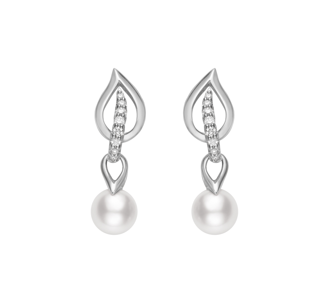 Серьги MIKIMOTO Laurel MEA 10128 ADXW - фото 1 – Mercury