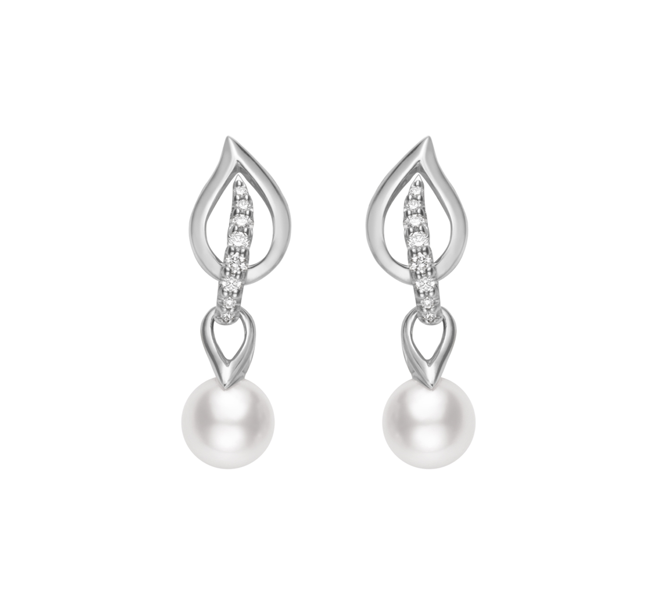 Серьги MIKIMOTO Laurel MEA 10128 ADXW - фото 1 – Mercury