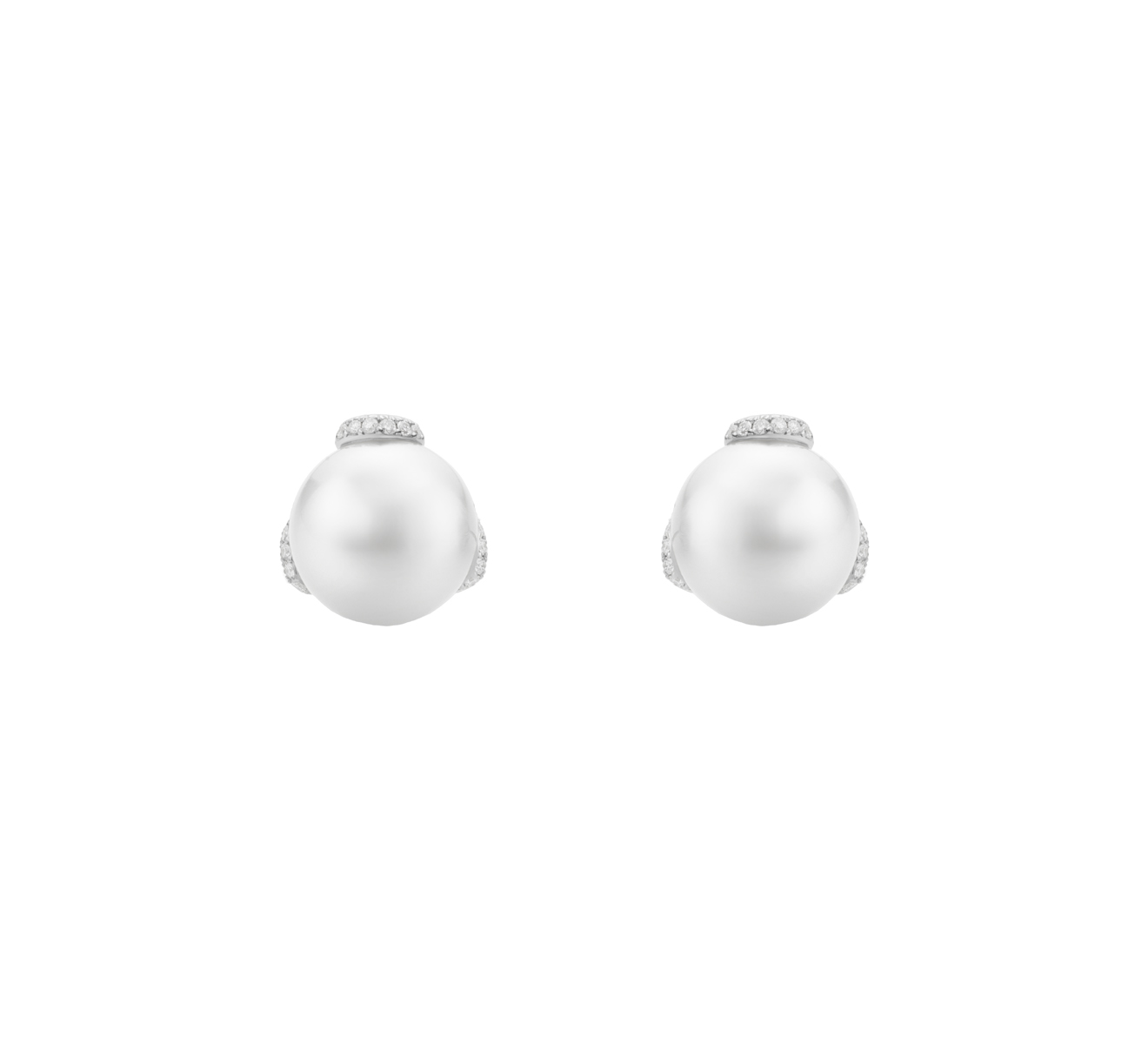 Серьги-гвоздики MIKIMOTO Embrace MEA 10120 NDXW - фото 1 – Mercury