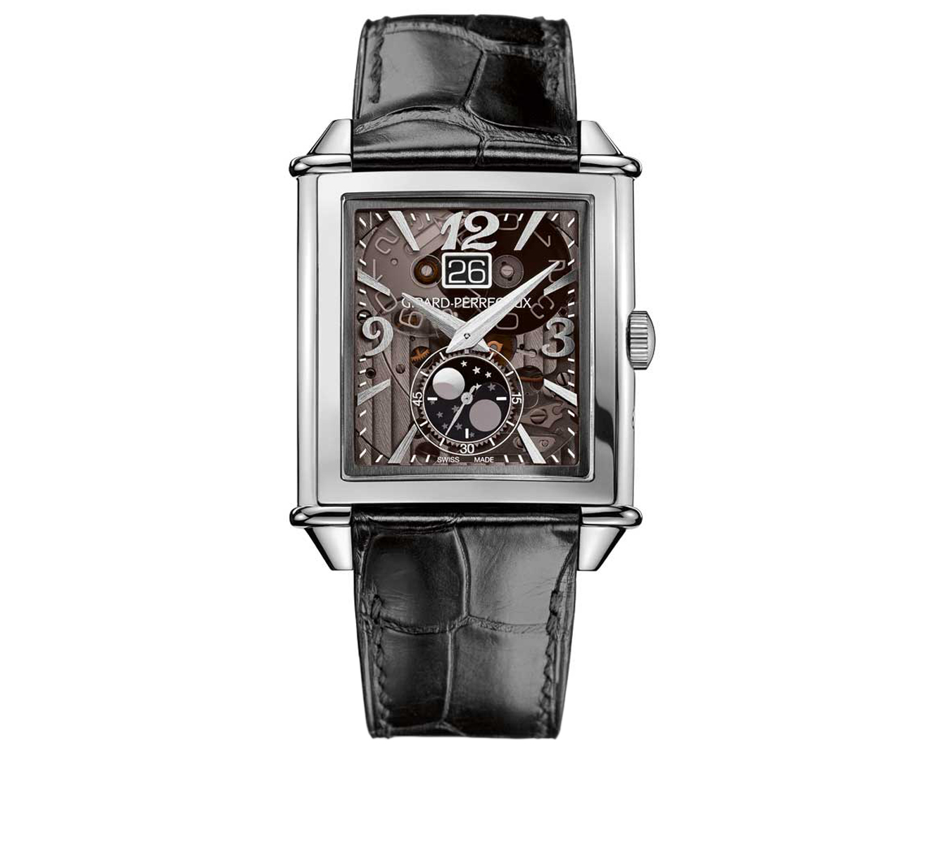 Часы XXL Large Date Steel Grey GIRARD-PERREGAUX Vintage 1945 25882-11-223-BB6B - фото 1 – Mercury