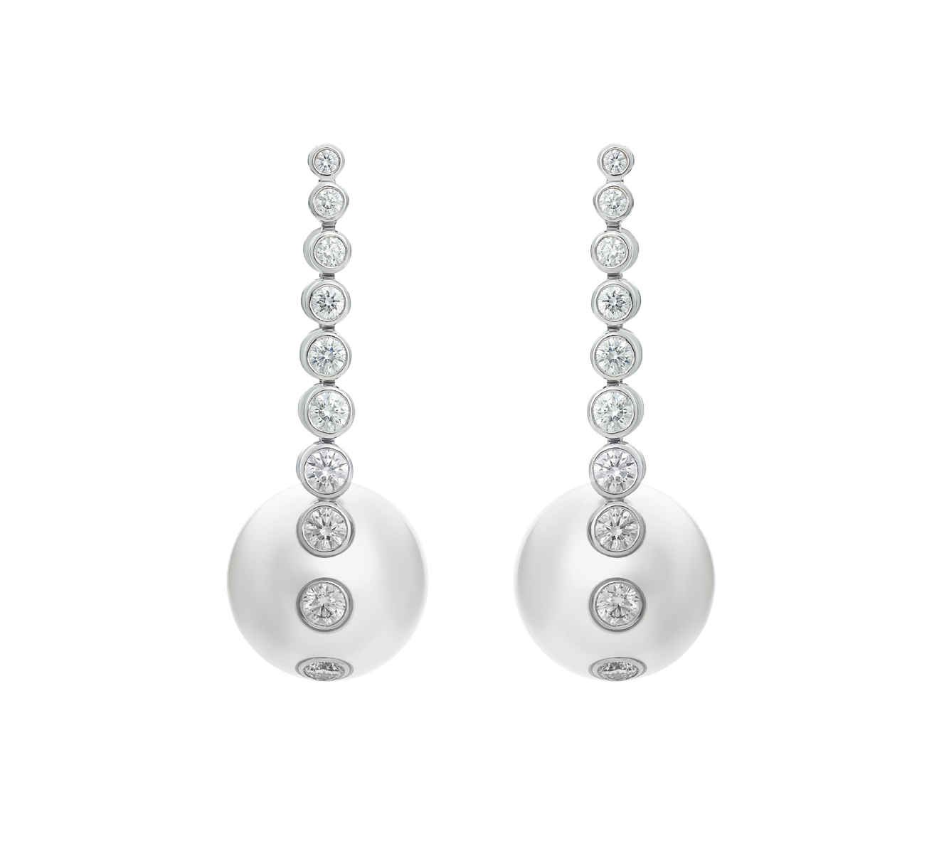 Серьги MIKIMOTO Classic MEQ 10025 NDXW - фото 1 – Mercury