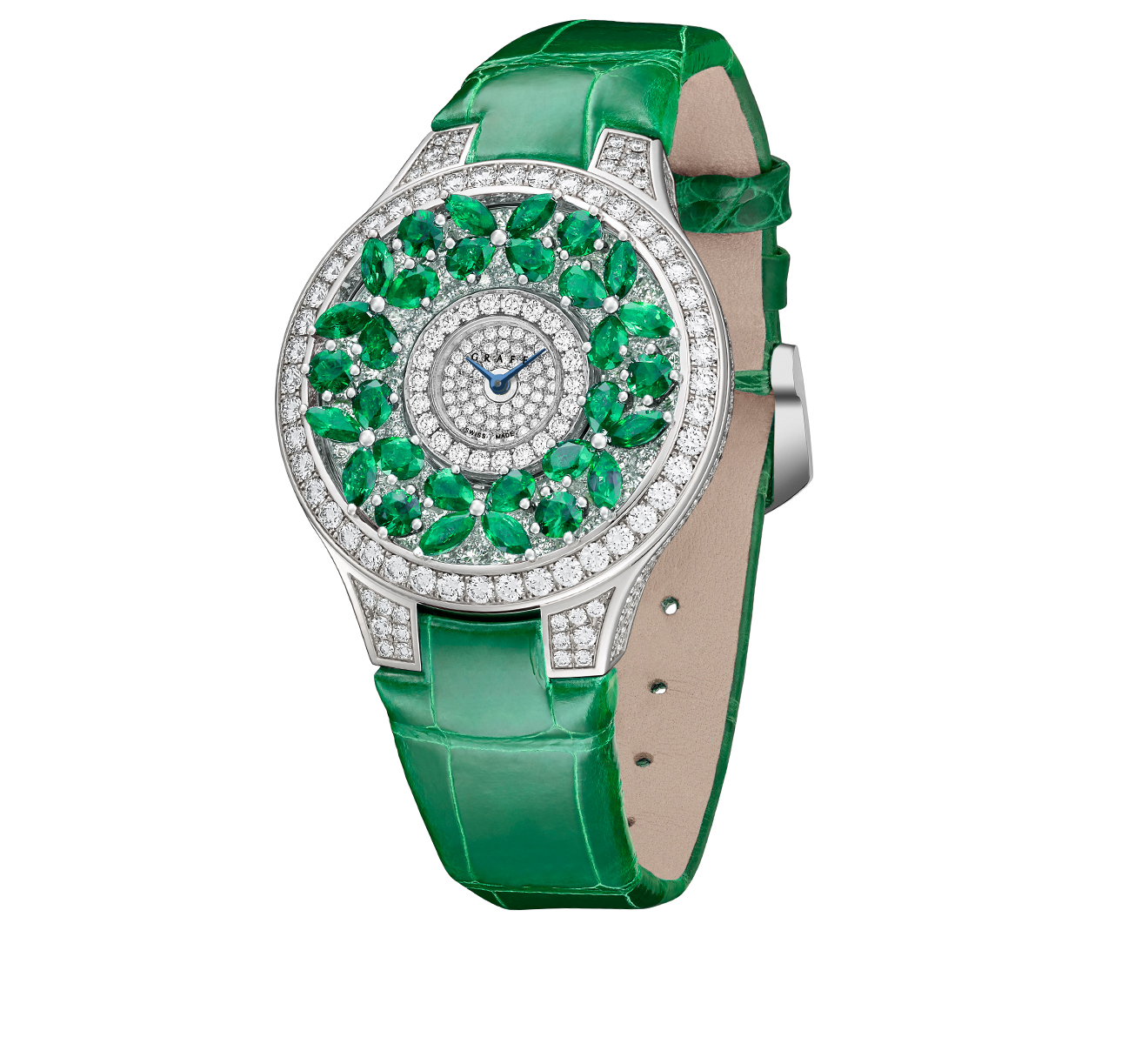 Часы Classic Butterfly Emerald GRAFF Butterfly BF32WGED - фото 2 – Mercury