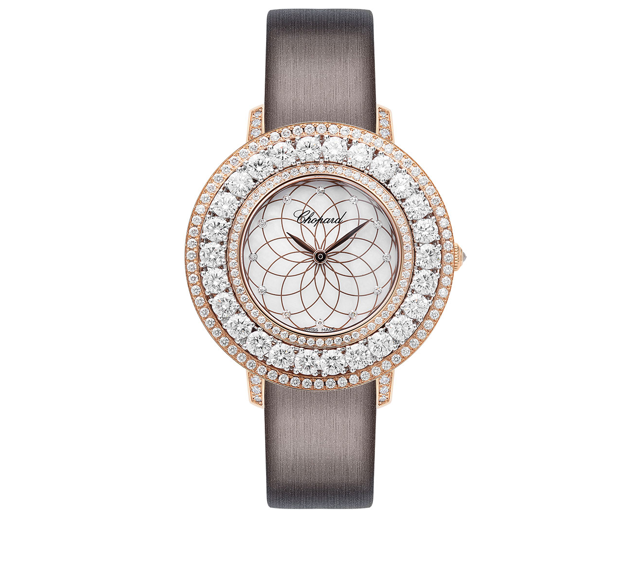 Часы Rose and White Gold Diamond Chopard L'Heure du Diamant 139423-9002 - фото 1 – Mercury