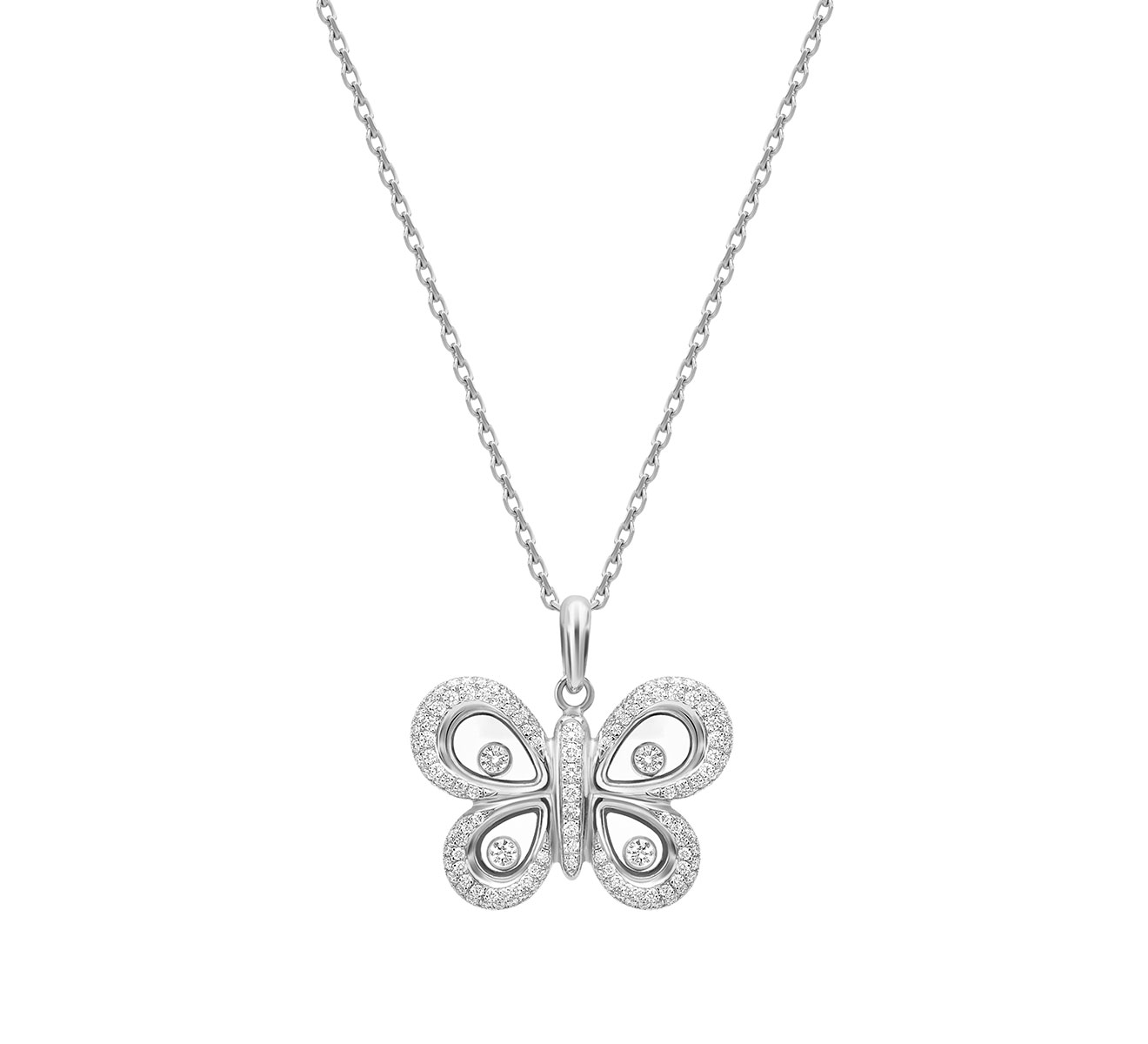 Кулон Happy Butterfly Chopard Happy Diamonds 799511-1301 - фото 1 – Mercury