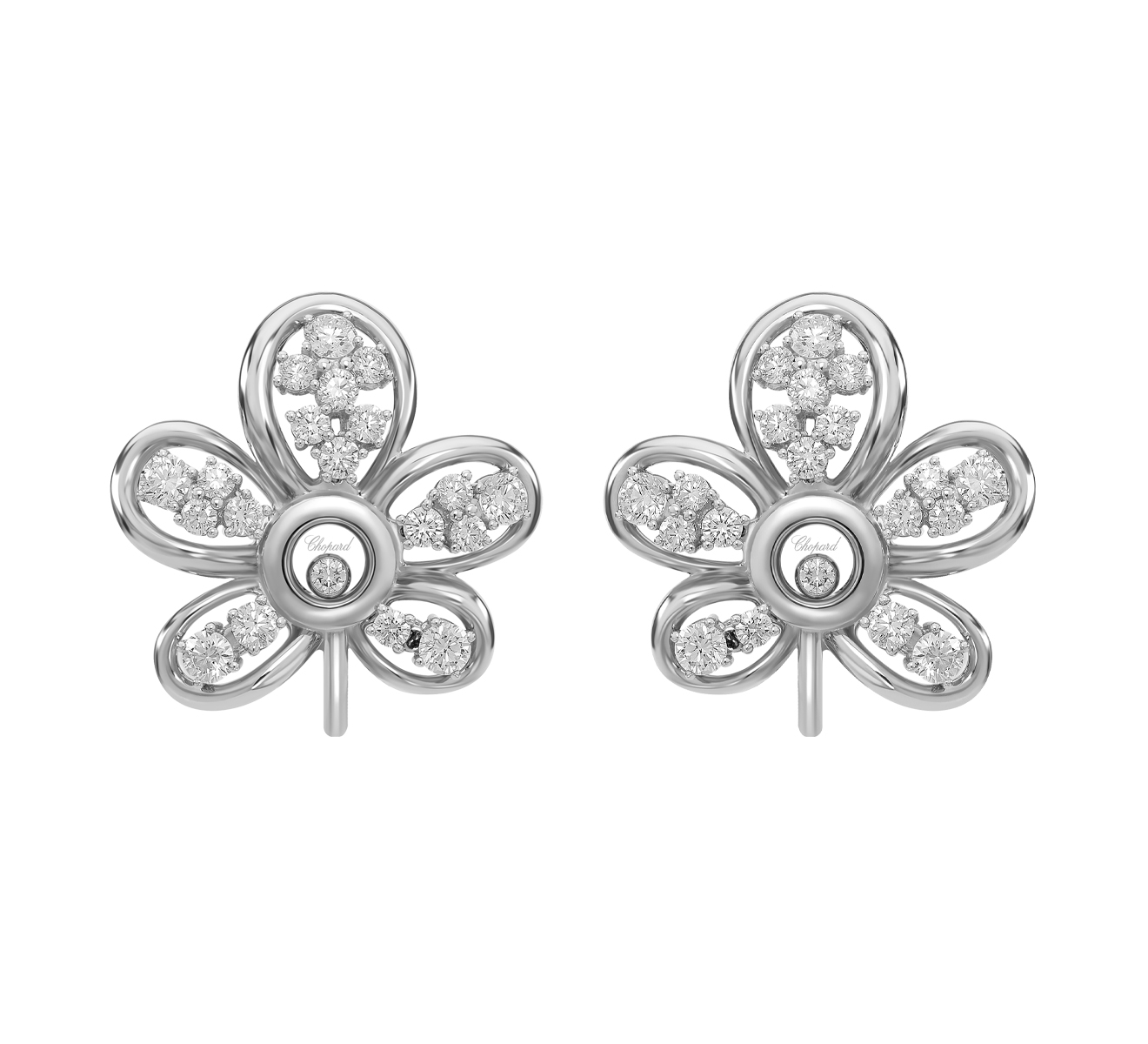 Серьги Chopard Happy Diamonds 849447-1001 - фото 1 – Mercury