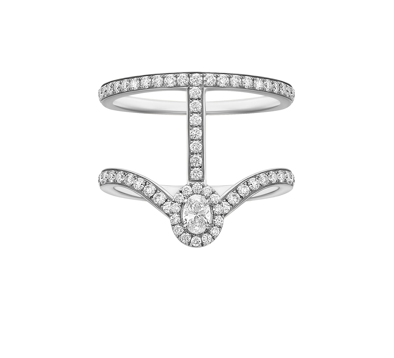 Кольцо MESSIKA Glamazone 05889-WG - фото 2 – Mercury