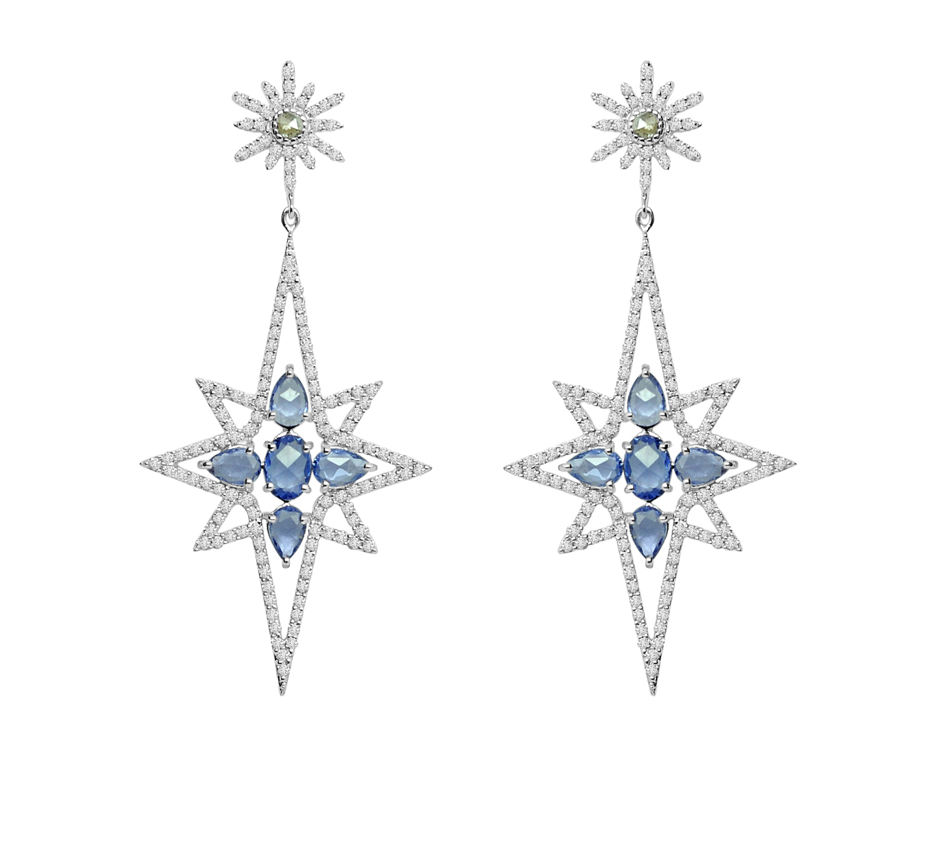 Серьги Sutra Jewels Classic SJE01(W) - фото 1 – Mercury