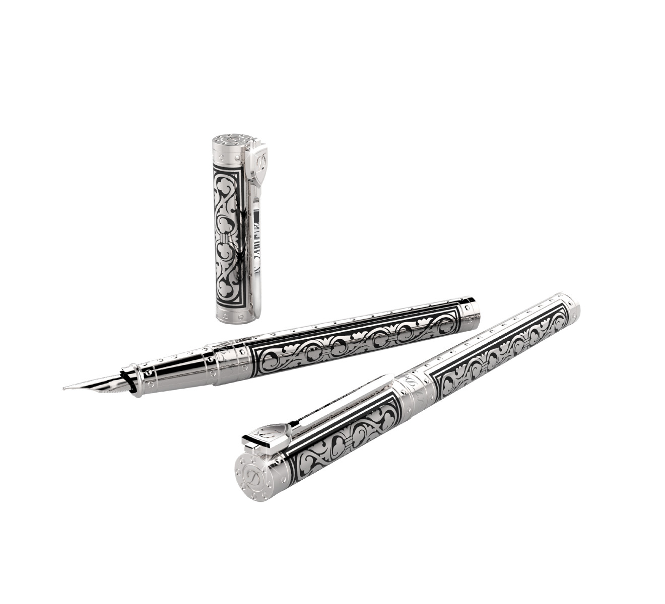 Перьевая ручка Premium S.T. Dupont White Knight 141030 - фото 2 – Mercury