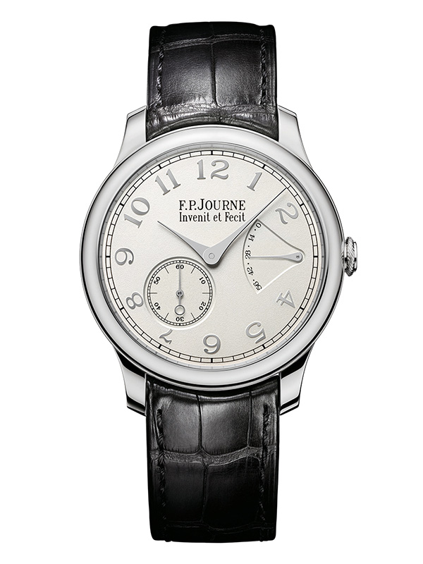 CHRONOMETRE SOUVERAIN/PT/OPALINE GOLD NUMERALS