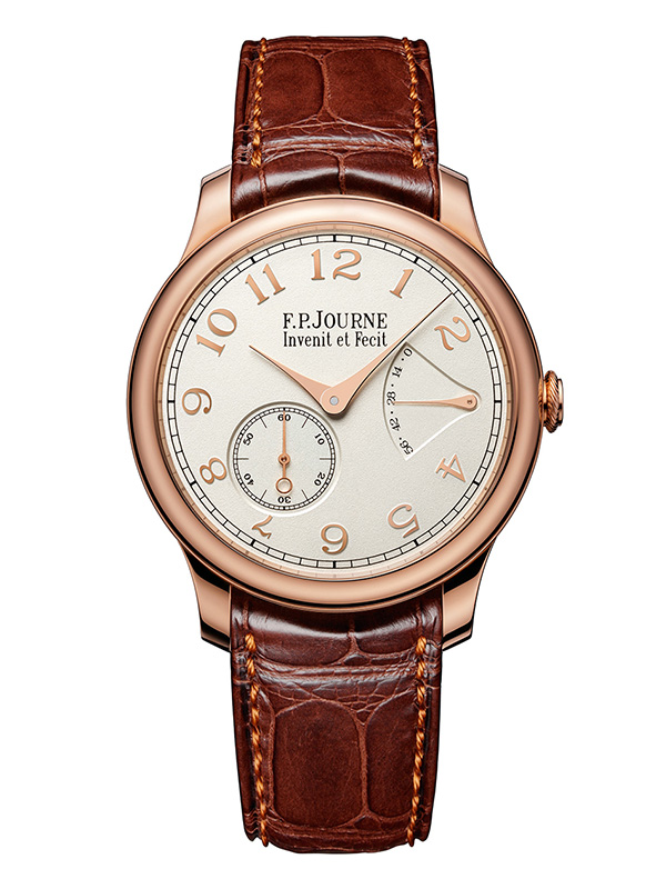 CHRONOMETRE SOUVERAIN/RG/OPALINE GOLD NUMERALS