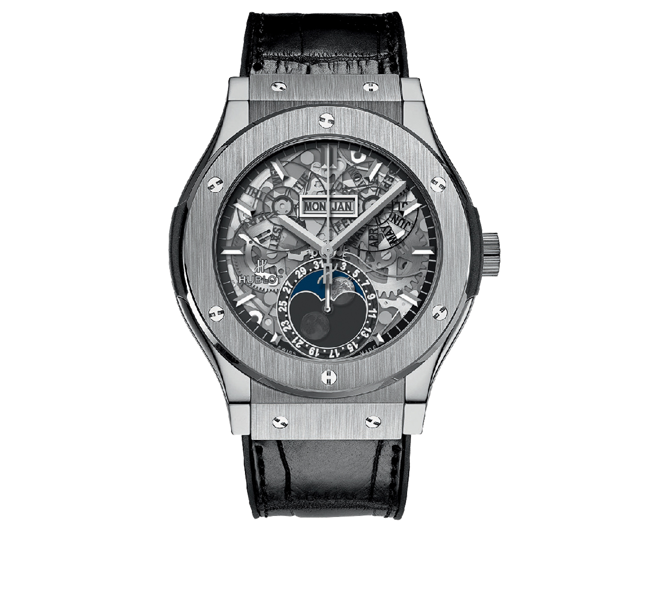 Часы Aerofusion Moonphase Titanium HUBLOT Classic Fusion 517.NX.0170.LR - фото 1 – Mercury