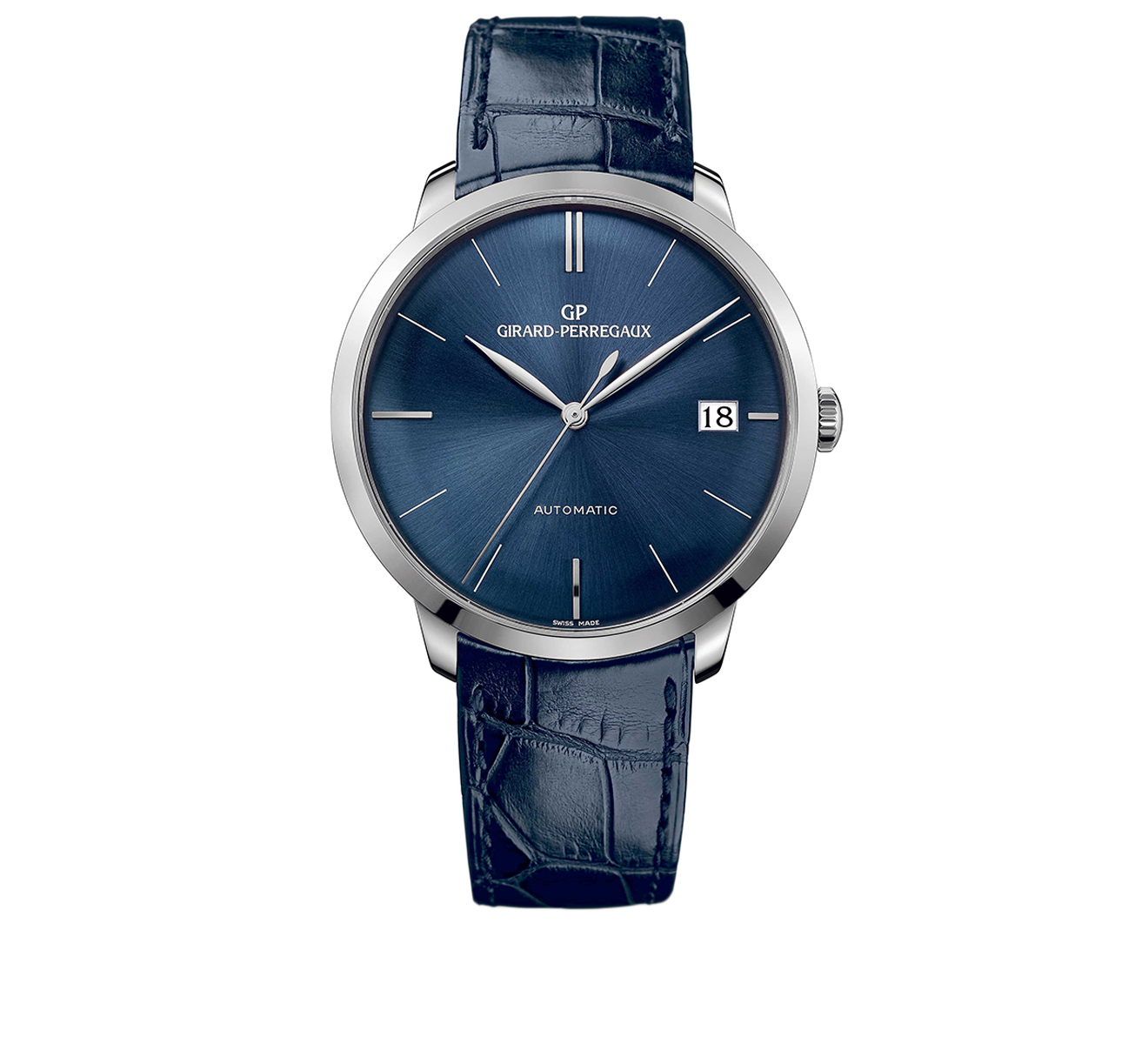 Часы White Gold Date Blue GIRARD-PERREGAUX 1966 49527-53-432-BB4A - фото 1 – Mercury
