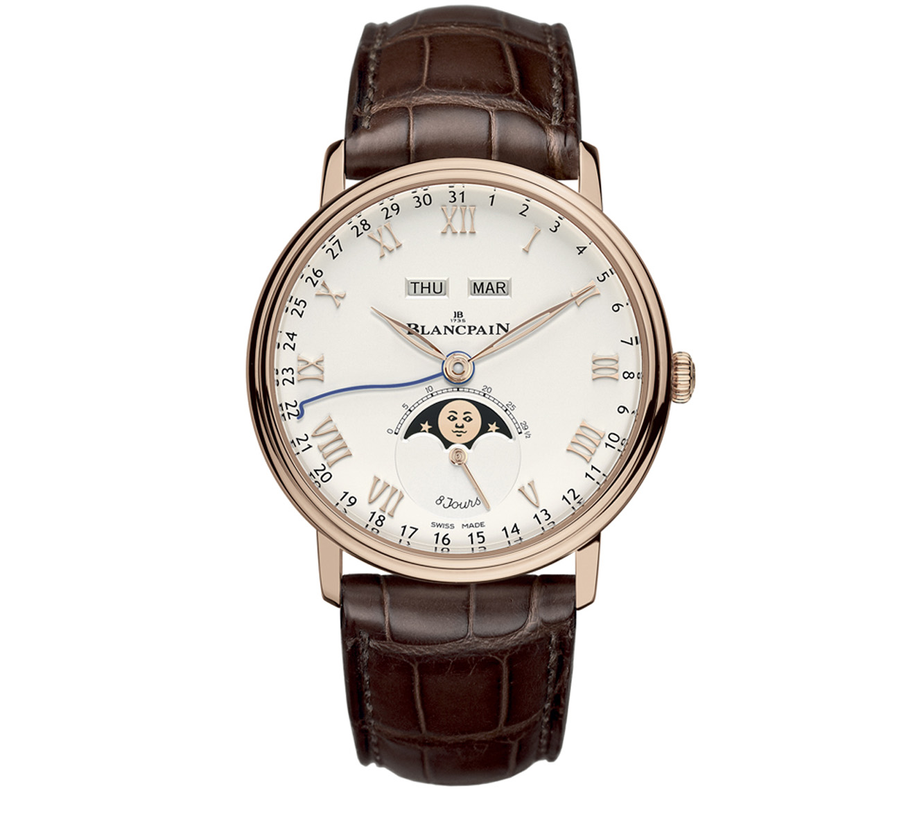 Часы Quantième Complet 8 Jours Blancpain Villeret 6639 3642 55B - фото 1 – Mercury