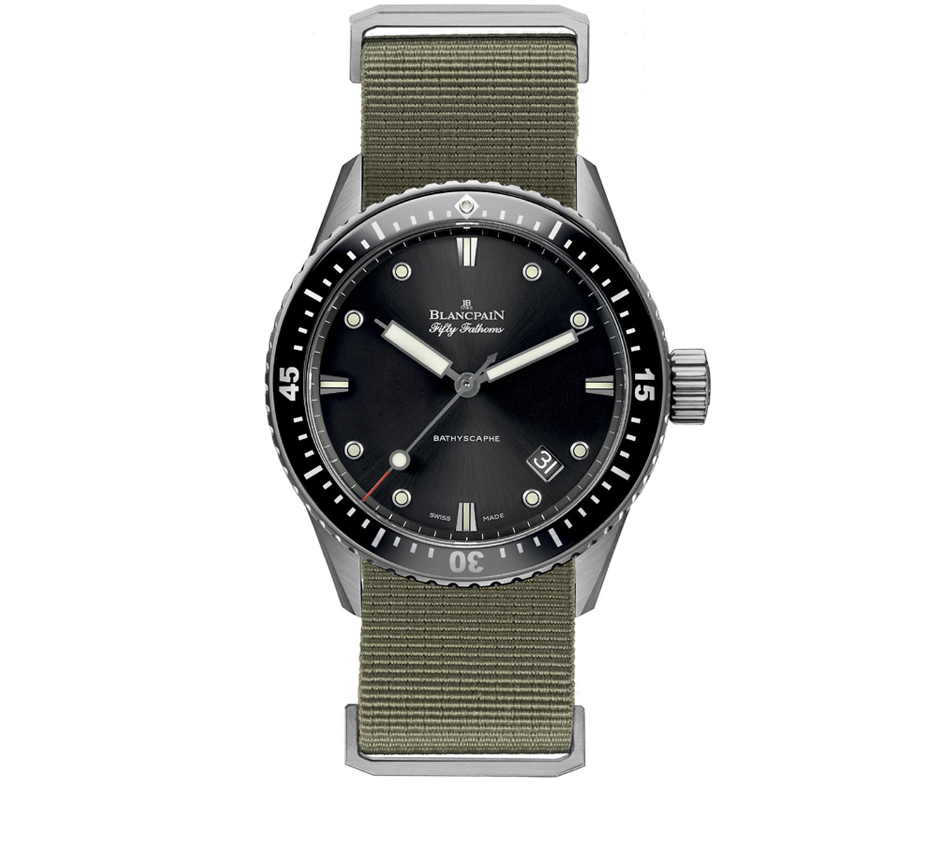 Часы Bathyscaphe Blancpain Fifty Fathoms 5000 1230 NAKA - фото 1 – Mercury