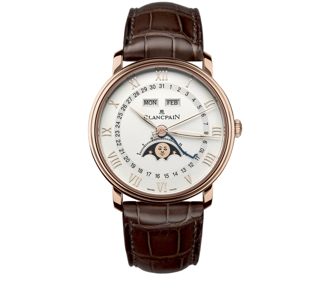 Часы Quantième Complet Blancpain Villeret 6654 3642 55B - фото 1 – Mercury