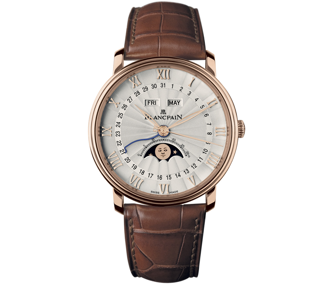 Часы Quantième Complet Demi Savonnette Blancpain Villeret 6664 3642 55B - фото 1 – Mercury