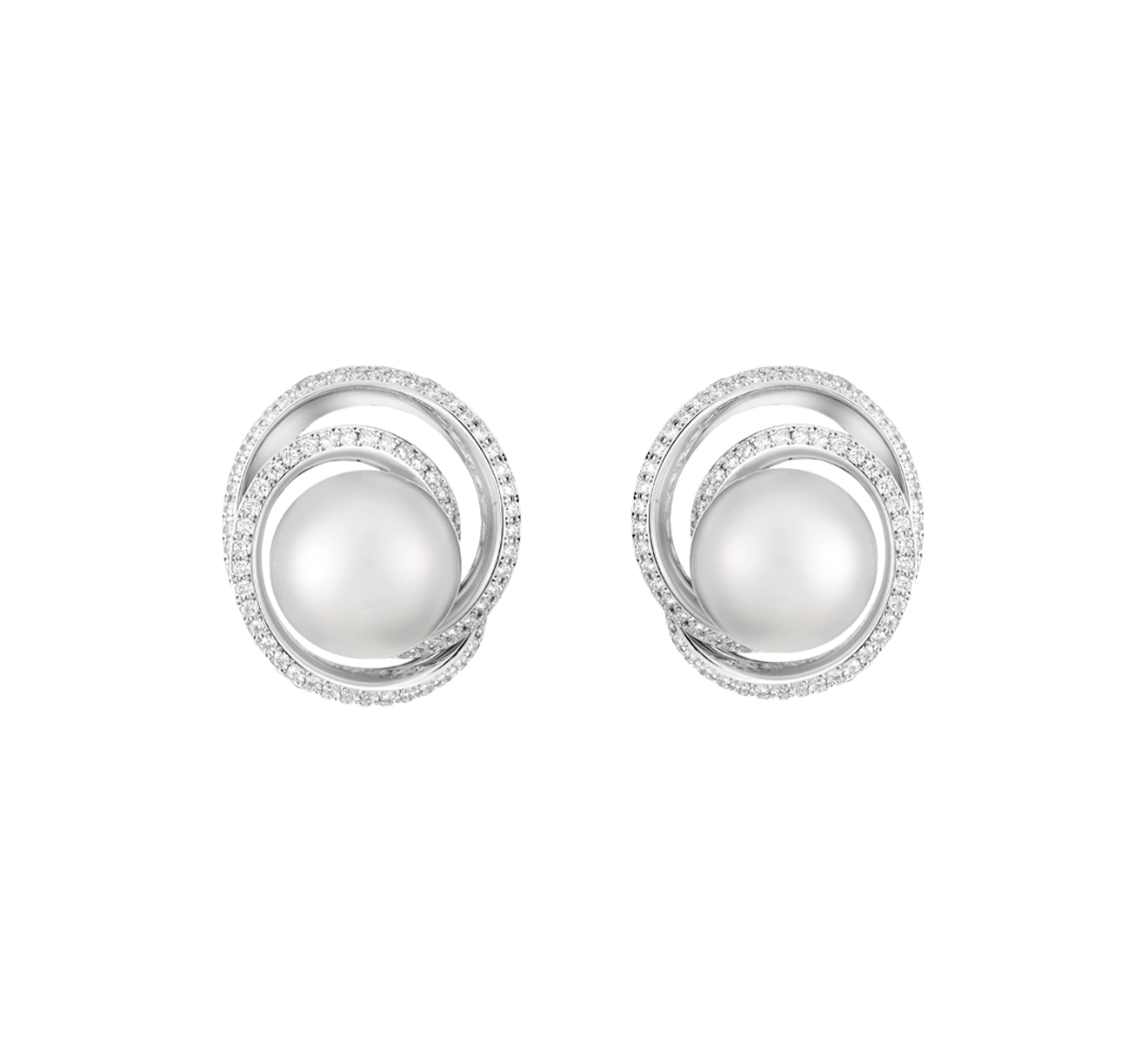 Серьги MIKIMOTO Classic MEQ 10046 NDXW - фото 1 – Mercury