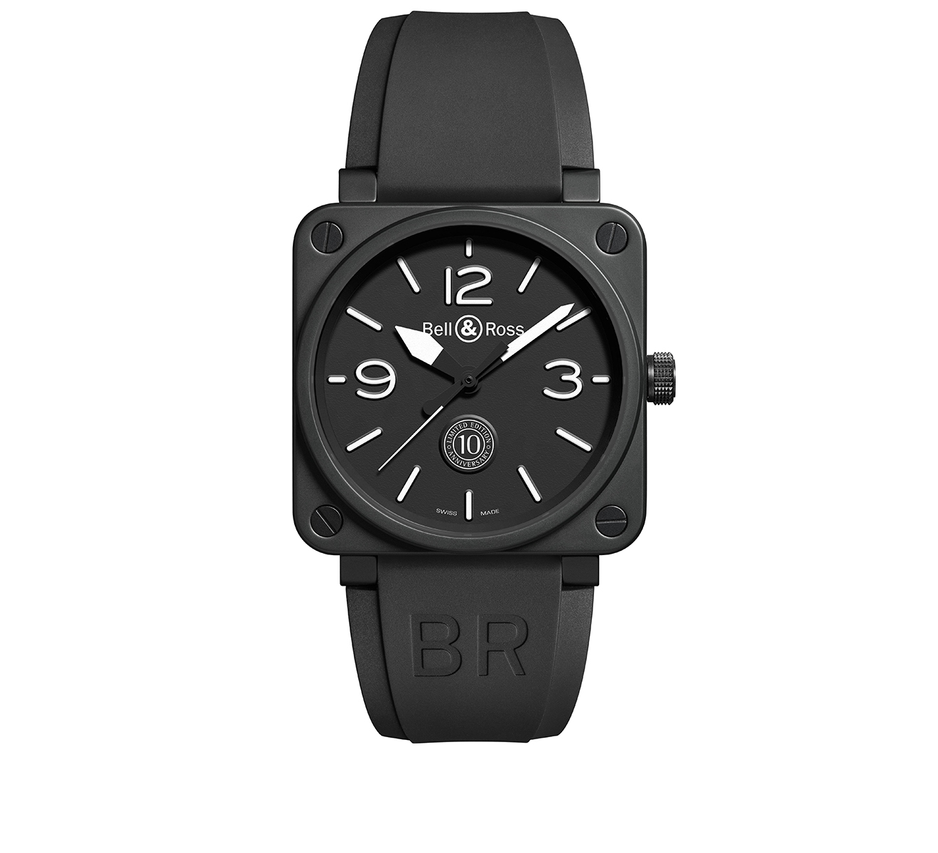 Часы BR 01 10th Anniversary Bell&Ross BR 01 BR0192-10TH-CE - фото 1 – Mercury