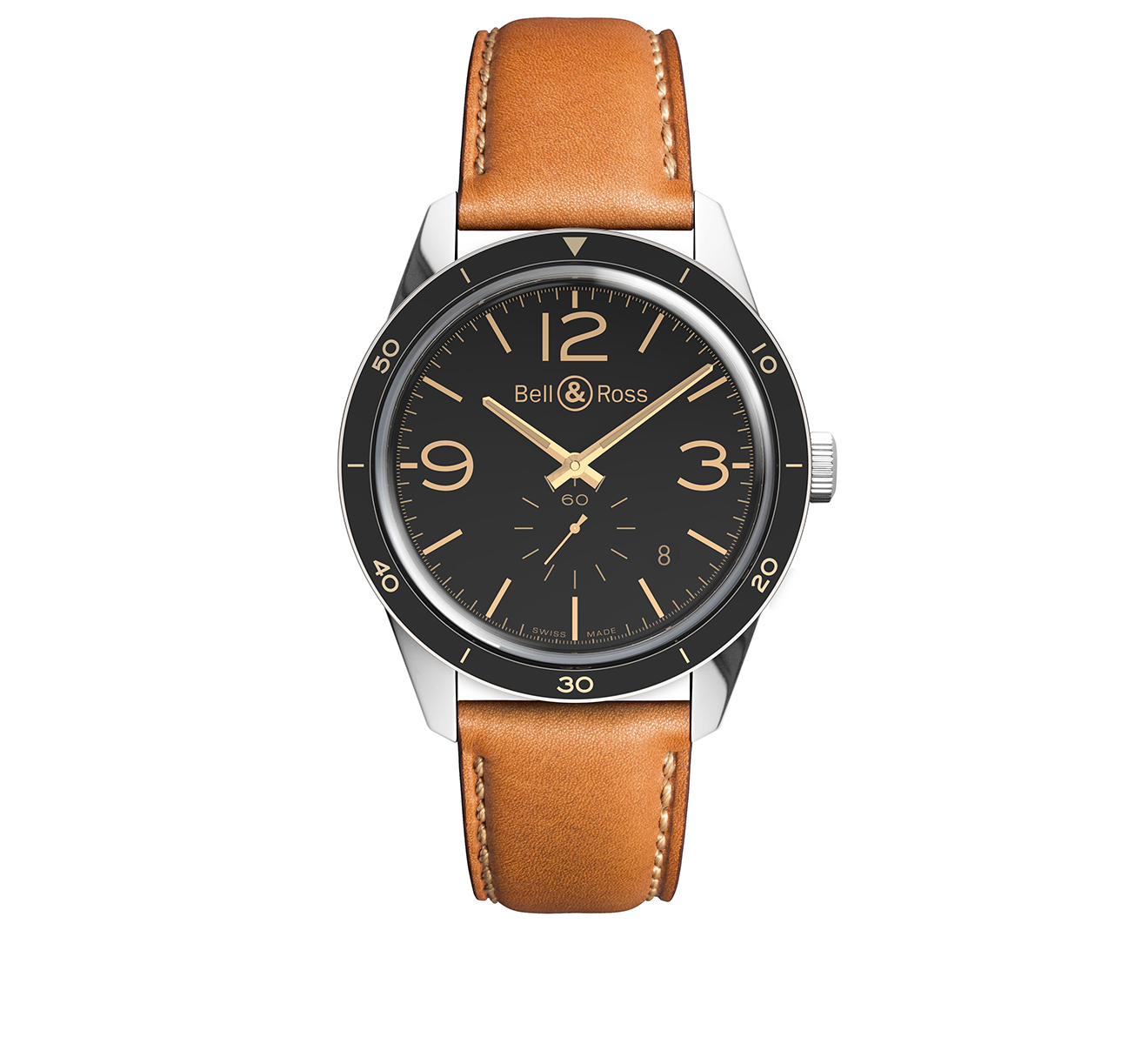 Часы Golden Heritage Bell&Ross Vintage BRV123-GH-ST/SCA - фото 1 – Mercury