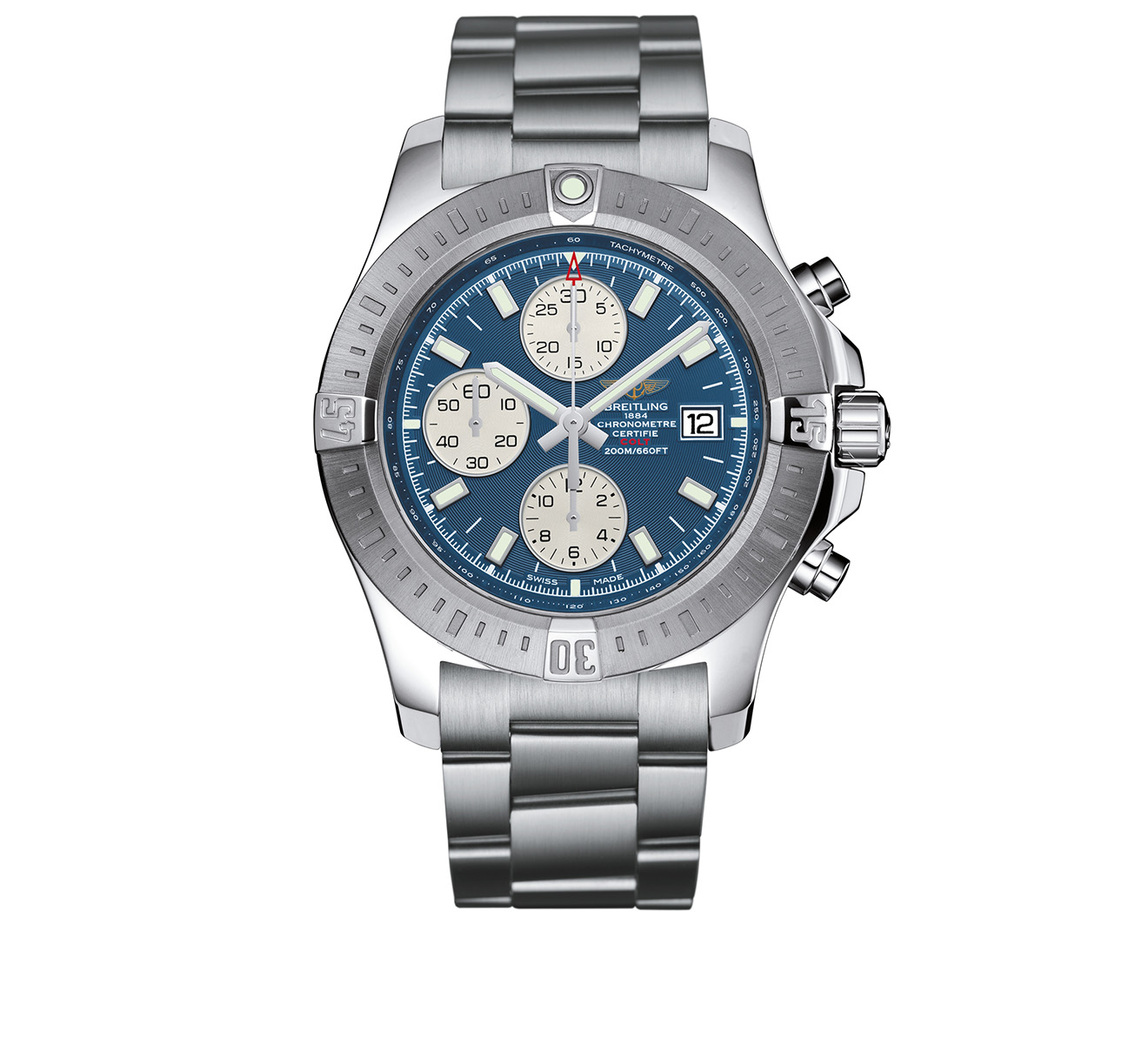 Часы Chronograph Automatic Steel Blue Breitling Colt A13388111C1A1 - фото 1 – Mercury