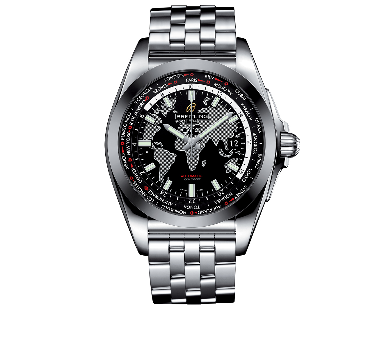 Часы Galactic Unitime SleekT Breitling Galactic WB3510U4/BD94/375A - фото 1 – Mercury