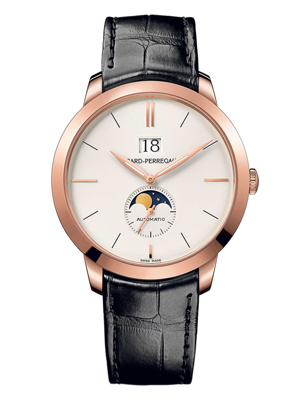 Часы Rose Gold Moon Phase White