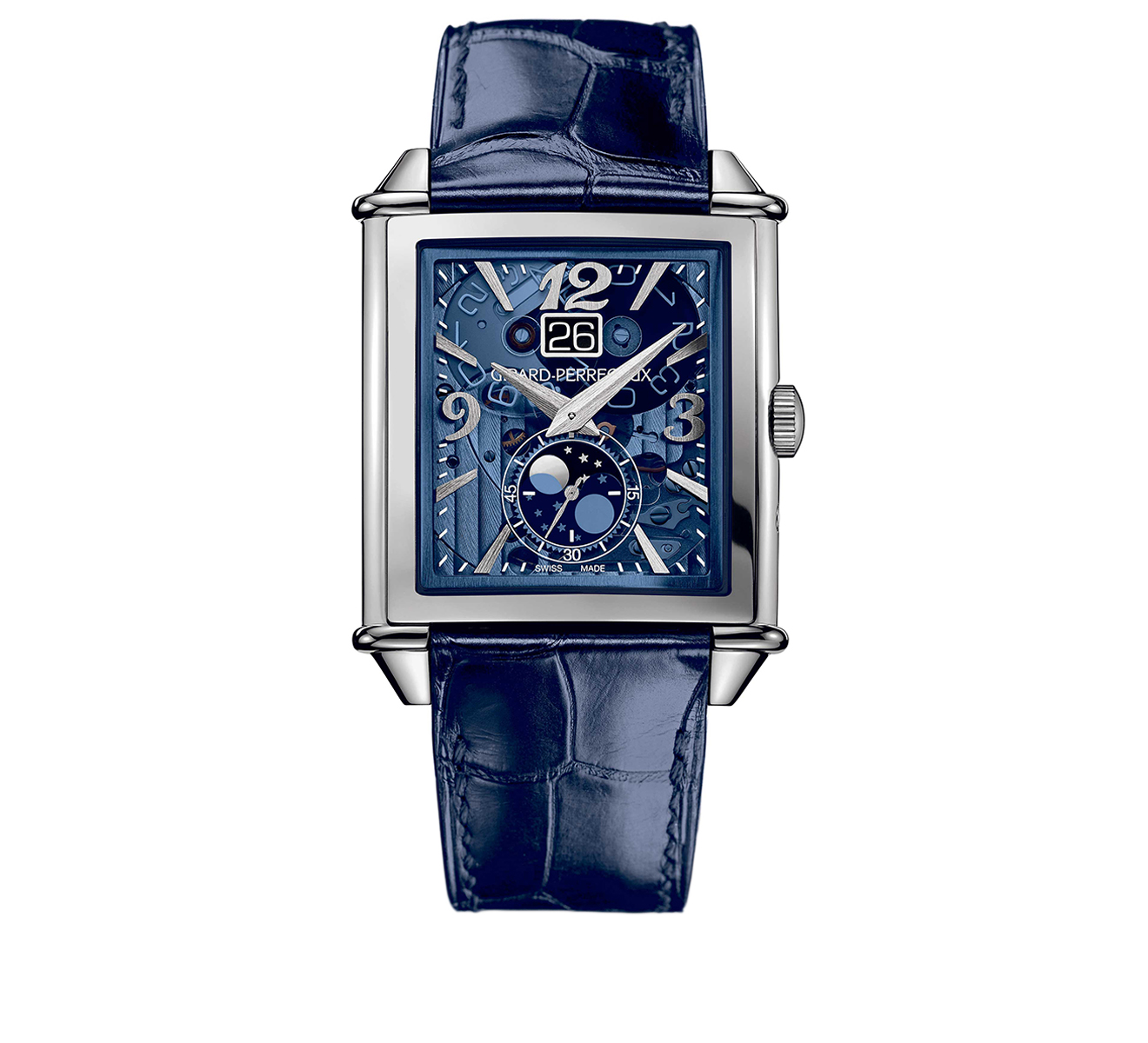 Часы XXL Large Date Steel Blue GIRARD-PERREGAUX Vintage 1945 25882-11-421-BB4A - фото 1 – Mercury