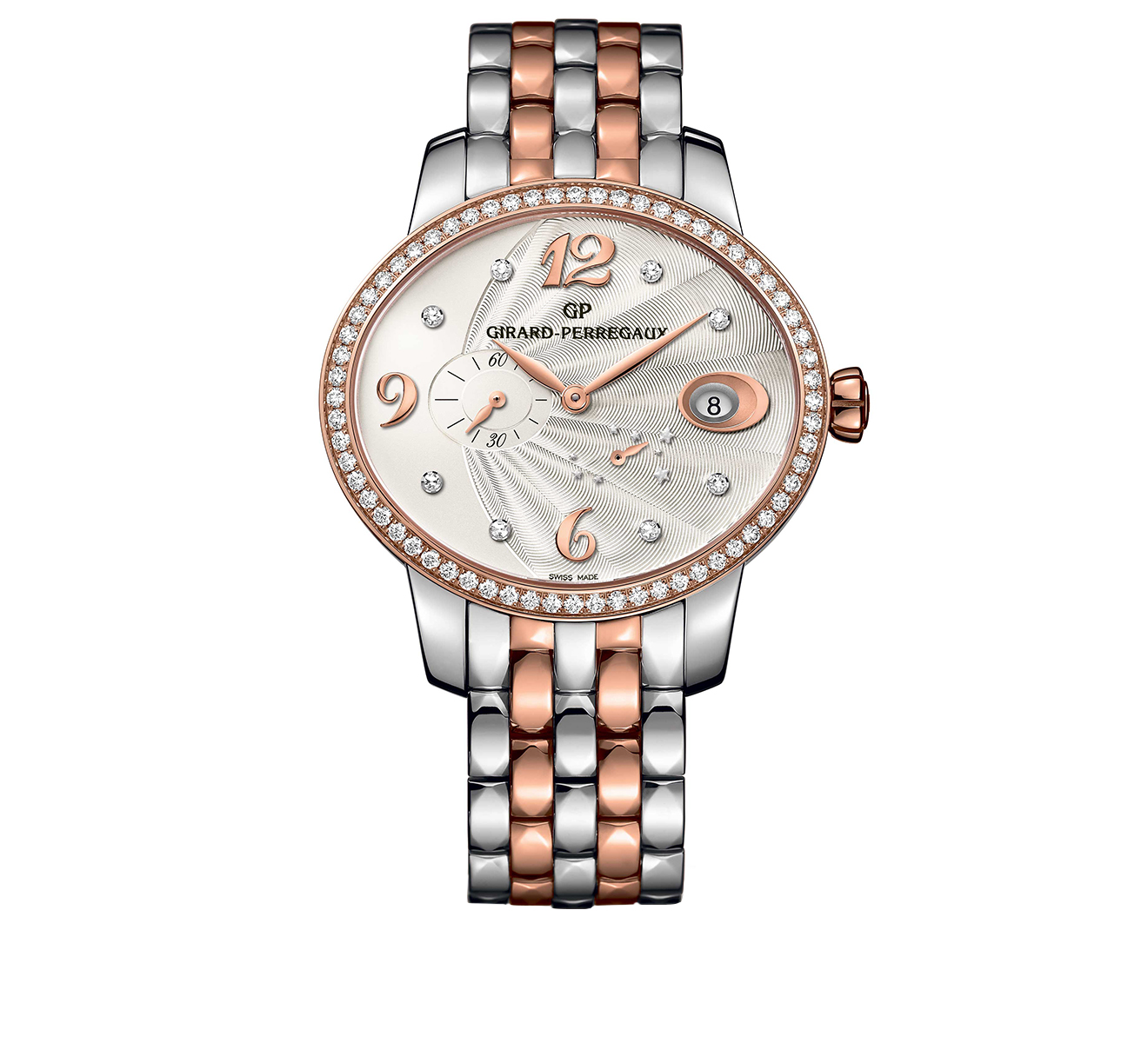 Часы Power Reserve Steel and Rose Gold GIRARD-PERREGAUX Cat's Eye 80486D56A162-56A - фото 1 – Mercury